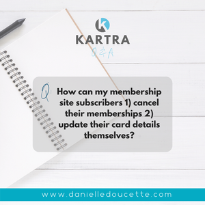 How can my membership site subscribers 1) cancel their memberships 2) update their card details themselves?